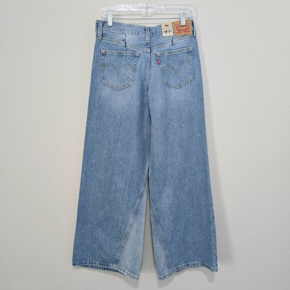NWT Levi's 94 Baggy Wide Leg Jeans Y2K Size 27 Blue Light Wash - Picture 2 of 7
